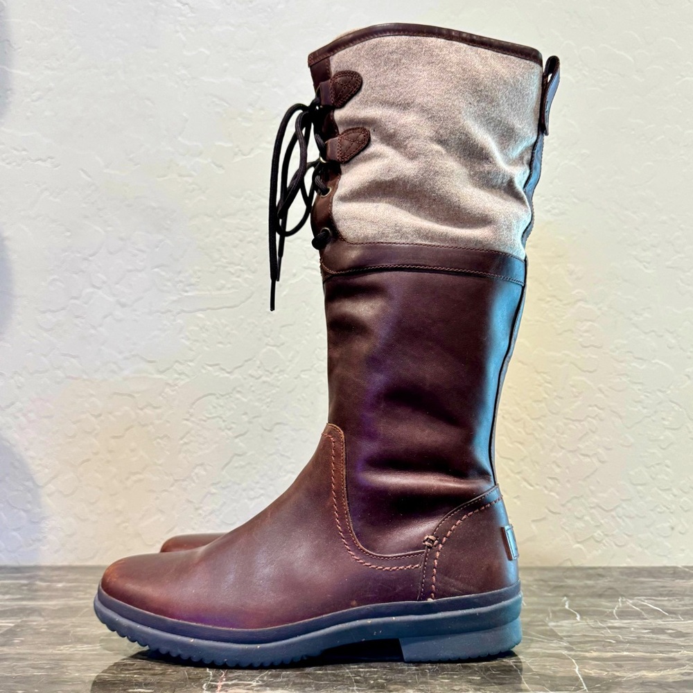 UGG Elsa Waterproof Leather Riding Boots